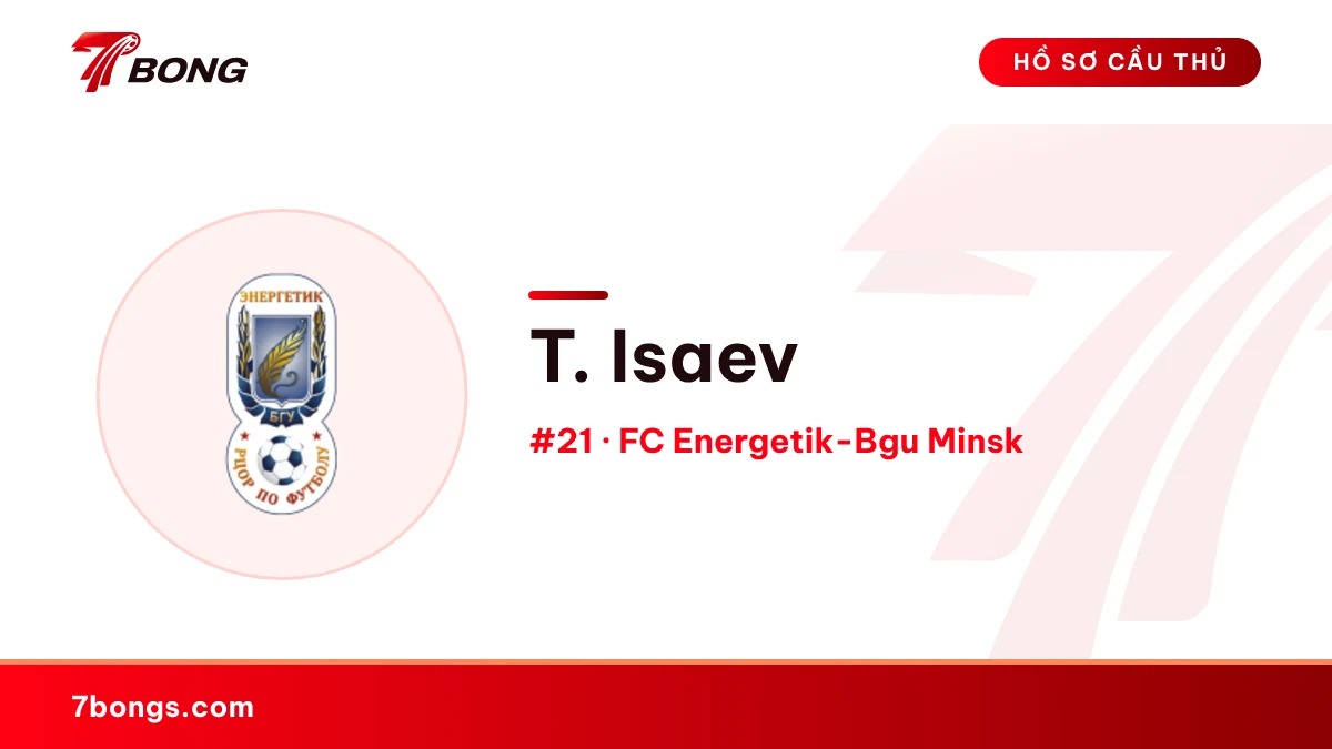 T. Isaev — FC Energetik-Bgu Minsk