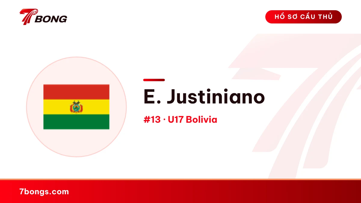 E. Justiniano — U17 Bolivia