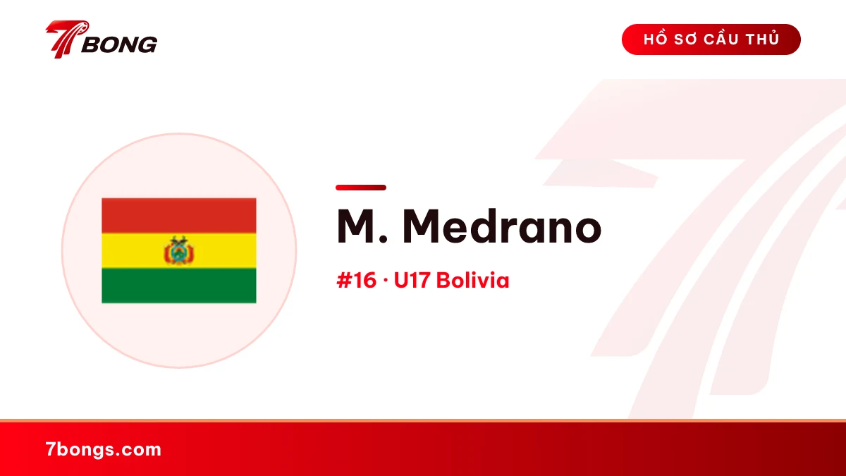M. Medrano — U17 Bolivia