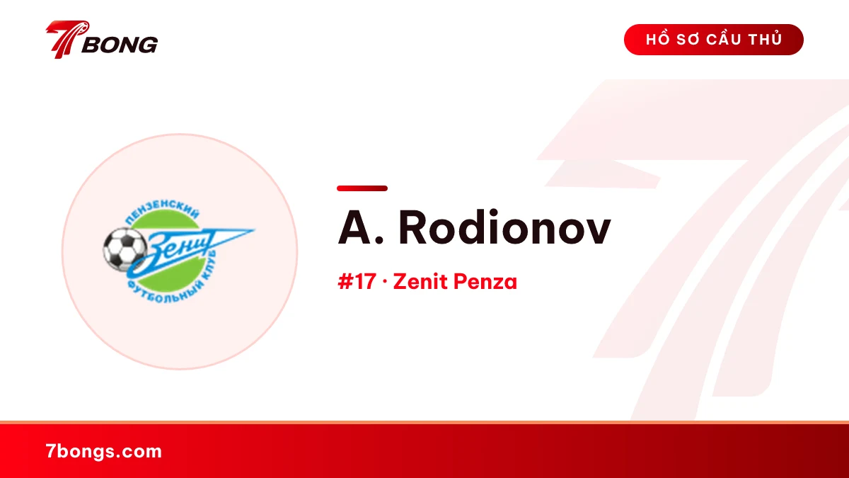 A. Rodionov — Zenit Penza