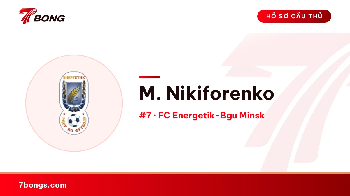M. Nikiforenko — FC Energetik-Bgu Minsk