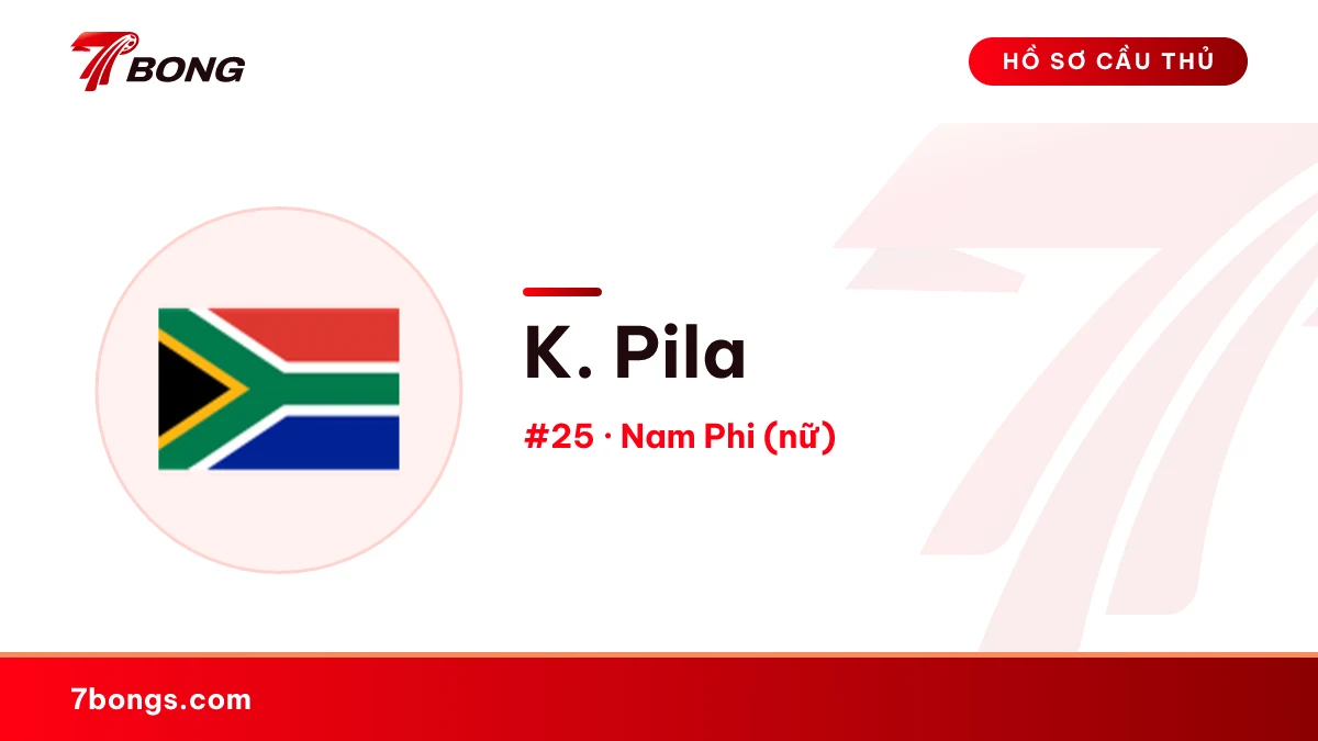 K. Pila — Nam Phi (nữ)