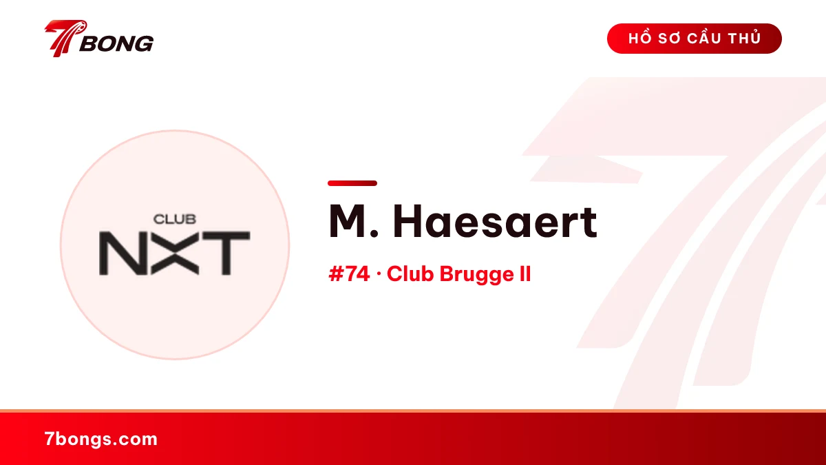 M. Haesaert — Club Brugge II