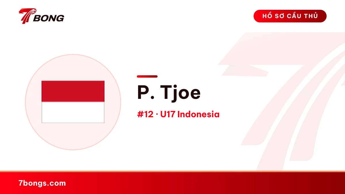 P. Tjoe — U17 Indonesia