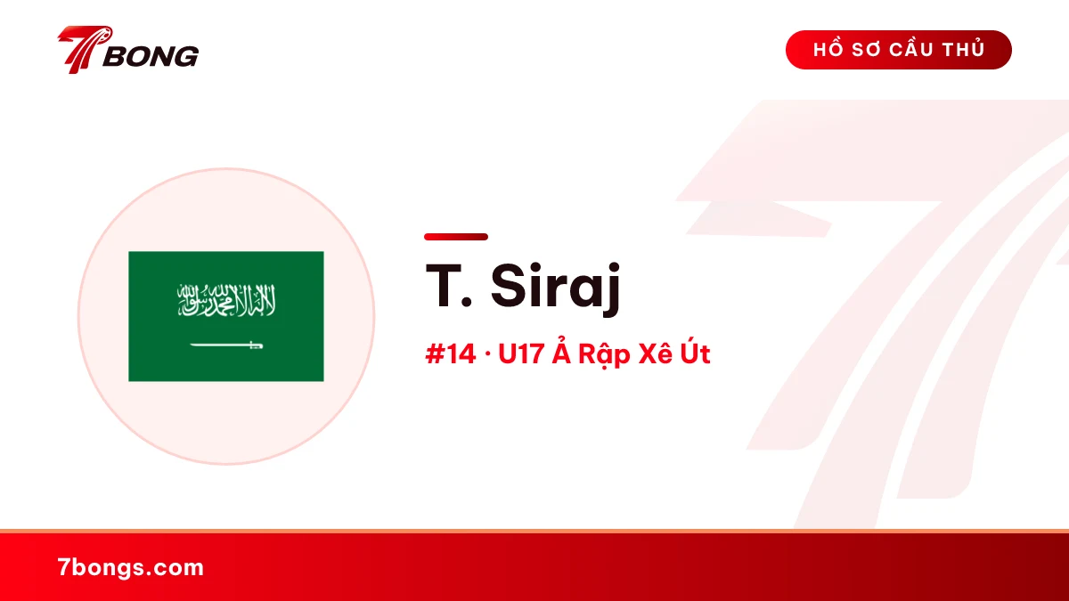T. Siraj — U17 Ả Rập Xê Út