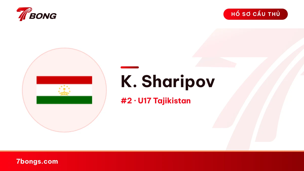 K. Sharipov — U17 Tajikistan