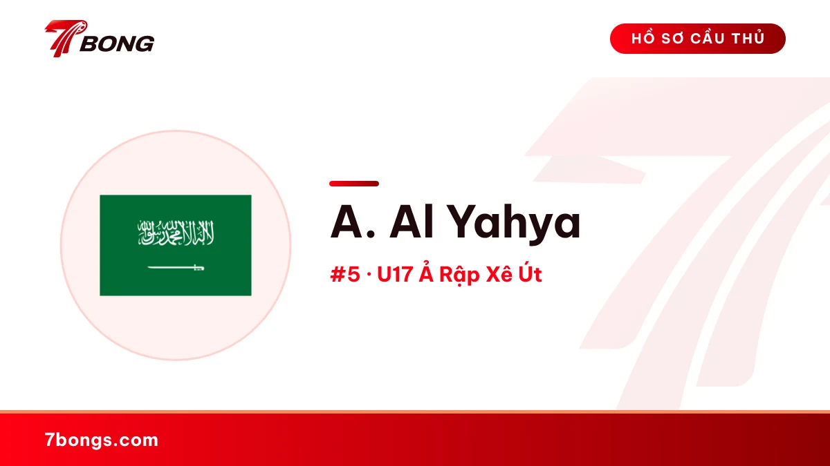 A. Al Yahya — U17 Ả Rập Xê Út