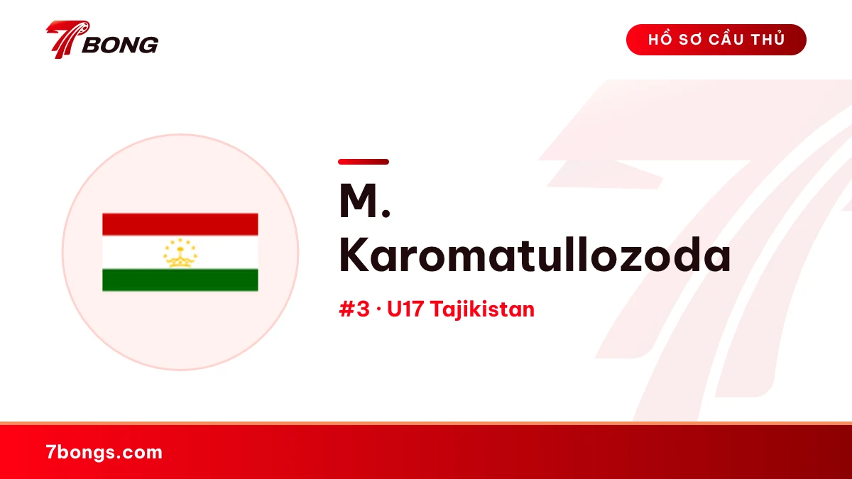 M. Karomatullozoda — U17 Tajikistan