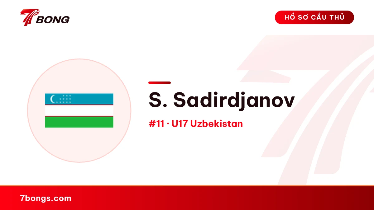 S. Sadirdjanov — U17 Uzbekistan