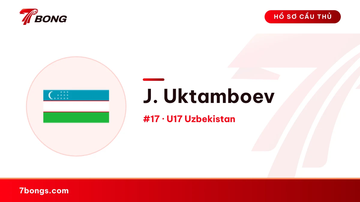 J. Uktamboev — U17 Uzbekistan