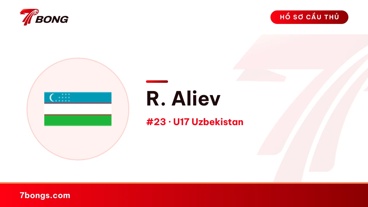 R. Aliev — U17 Uzbekistan