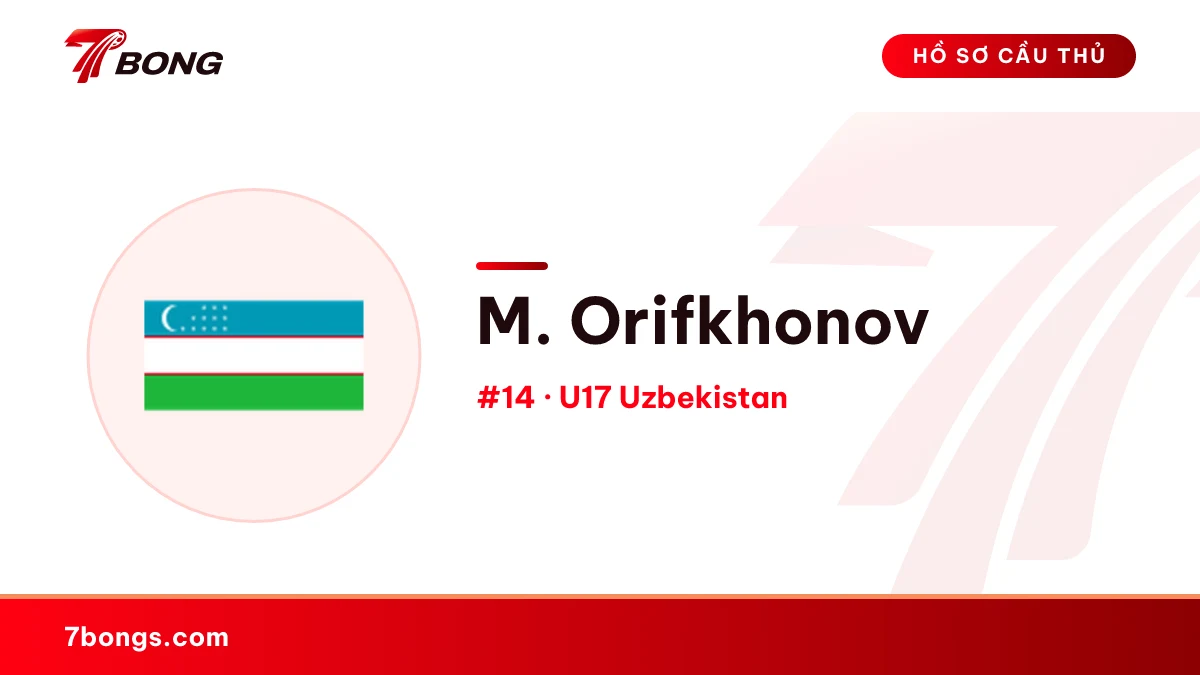 M. Orifkhonov — U17 Uzbekistan