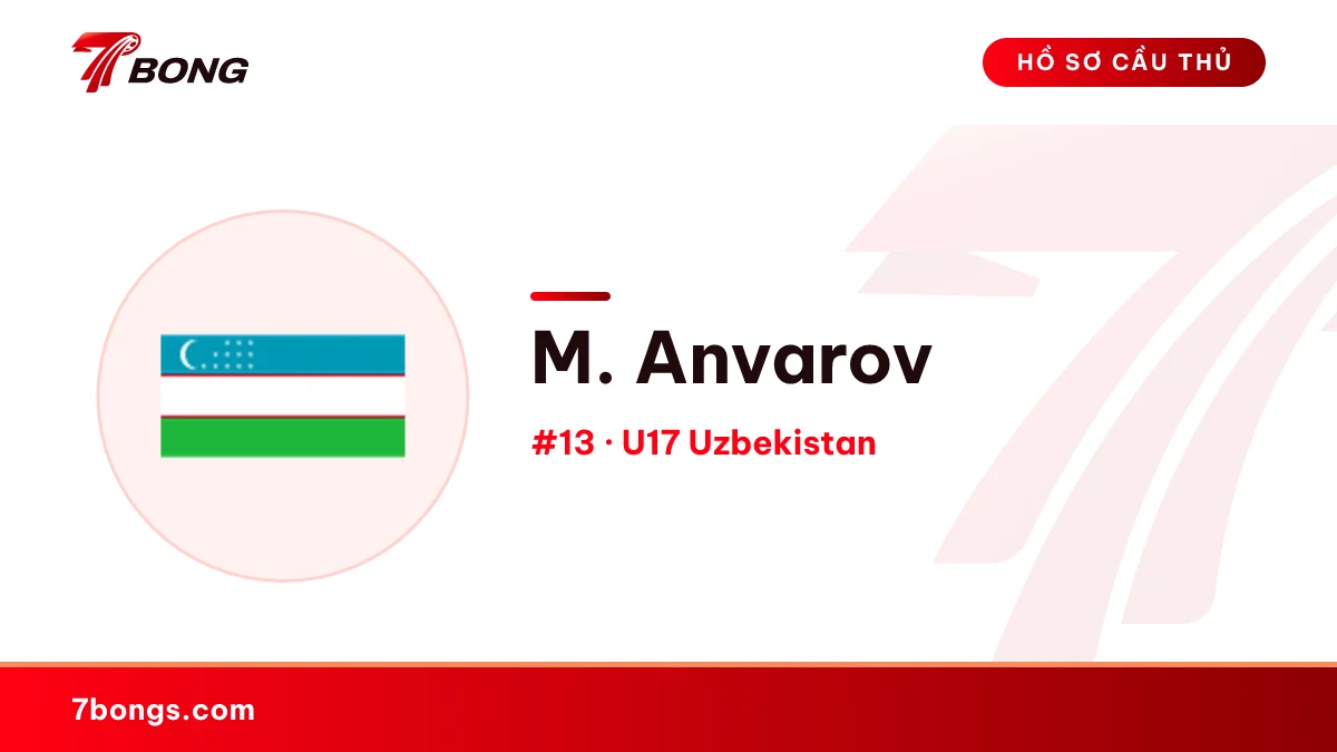 M. Anvarov — U17 Uzbekistan