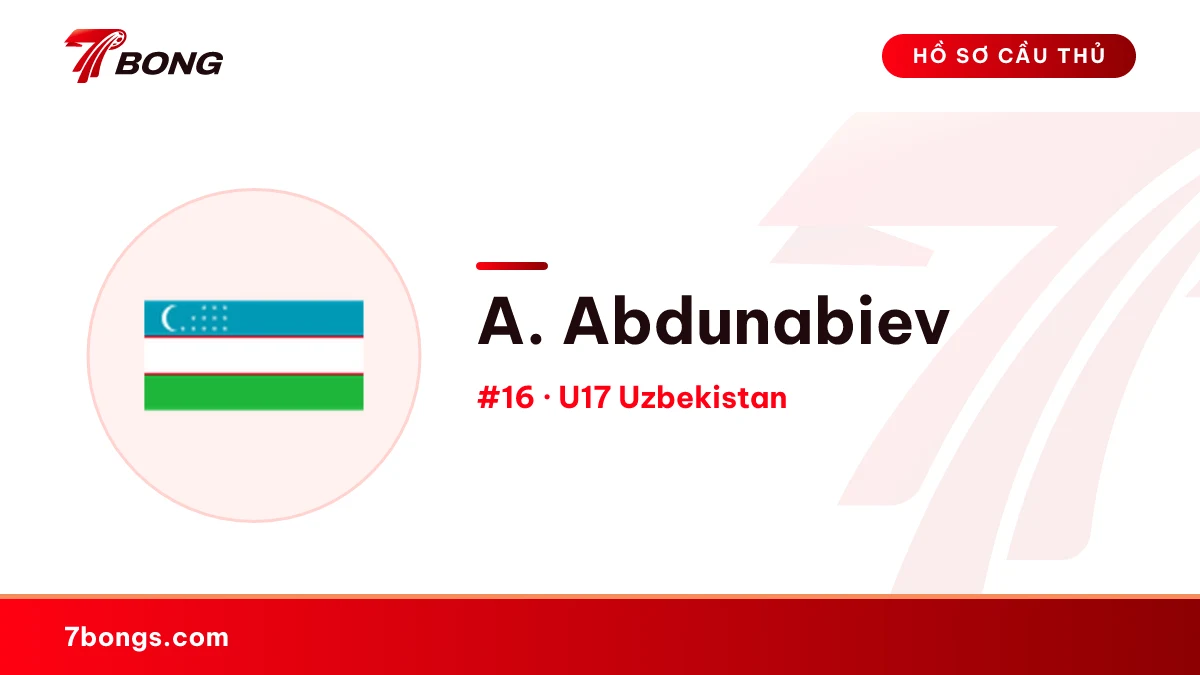 A. Abdunabiev — U17 Uzbekistan