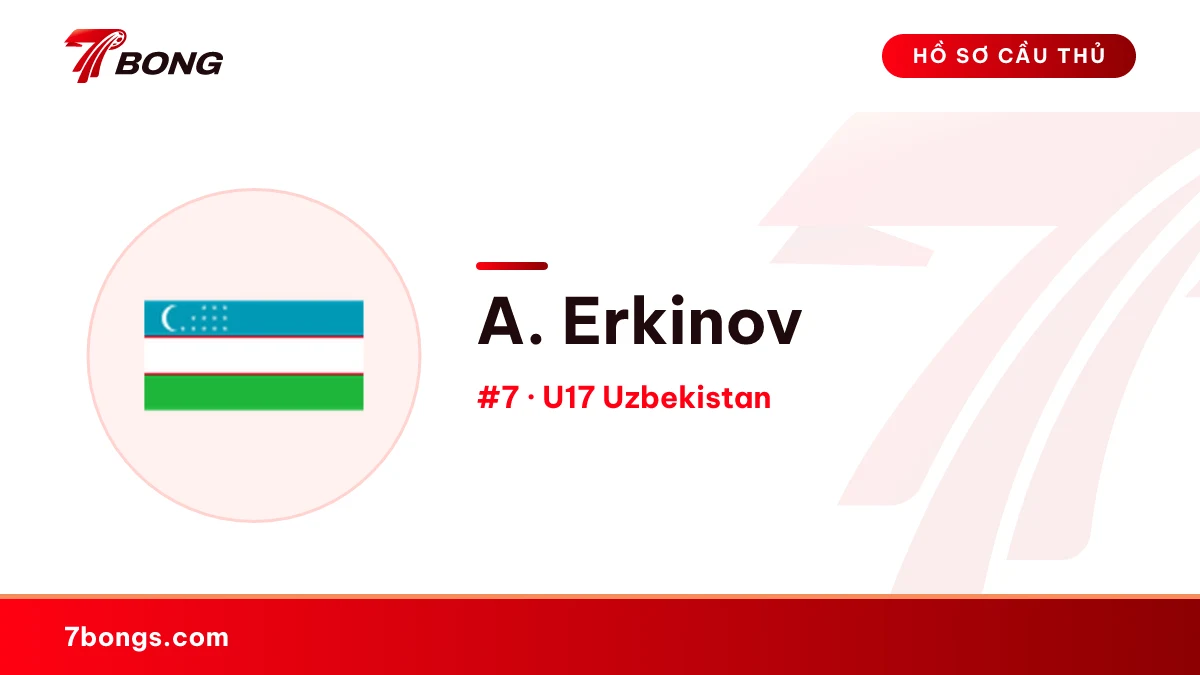A. Erkinov — U17 Uzbekistan