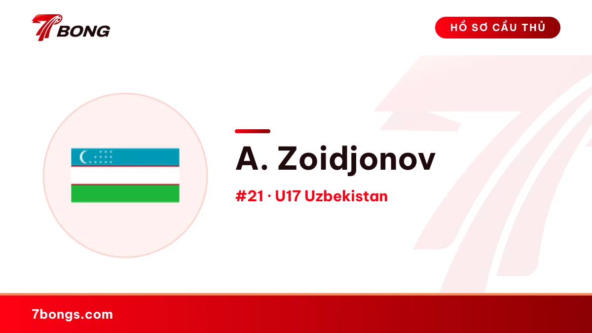 A. Zoidjonov — U17 Uzbekistan