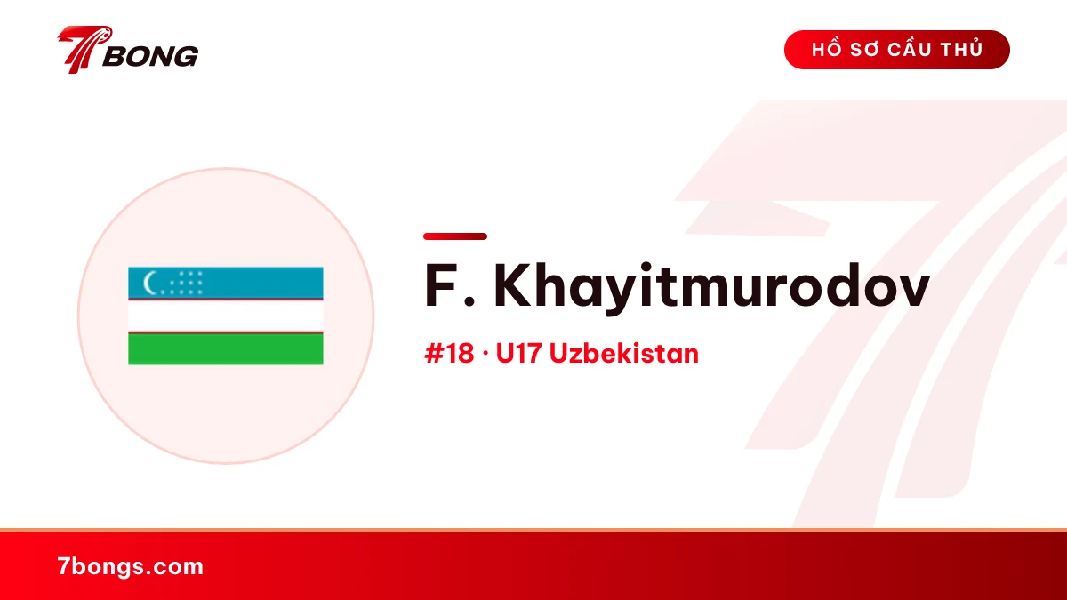F. Khayitmurodov — U17 Uzbekistan