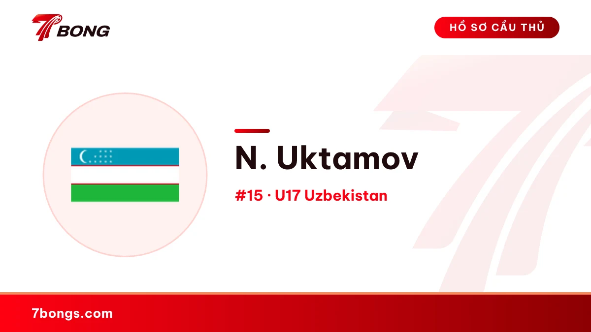 N. Uktamov — U17 Uzbekistan