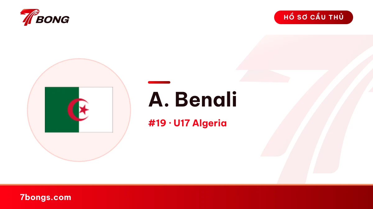 A. Benali — U17 Algeria