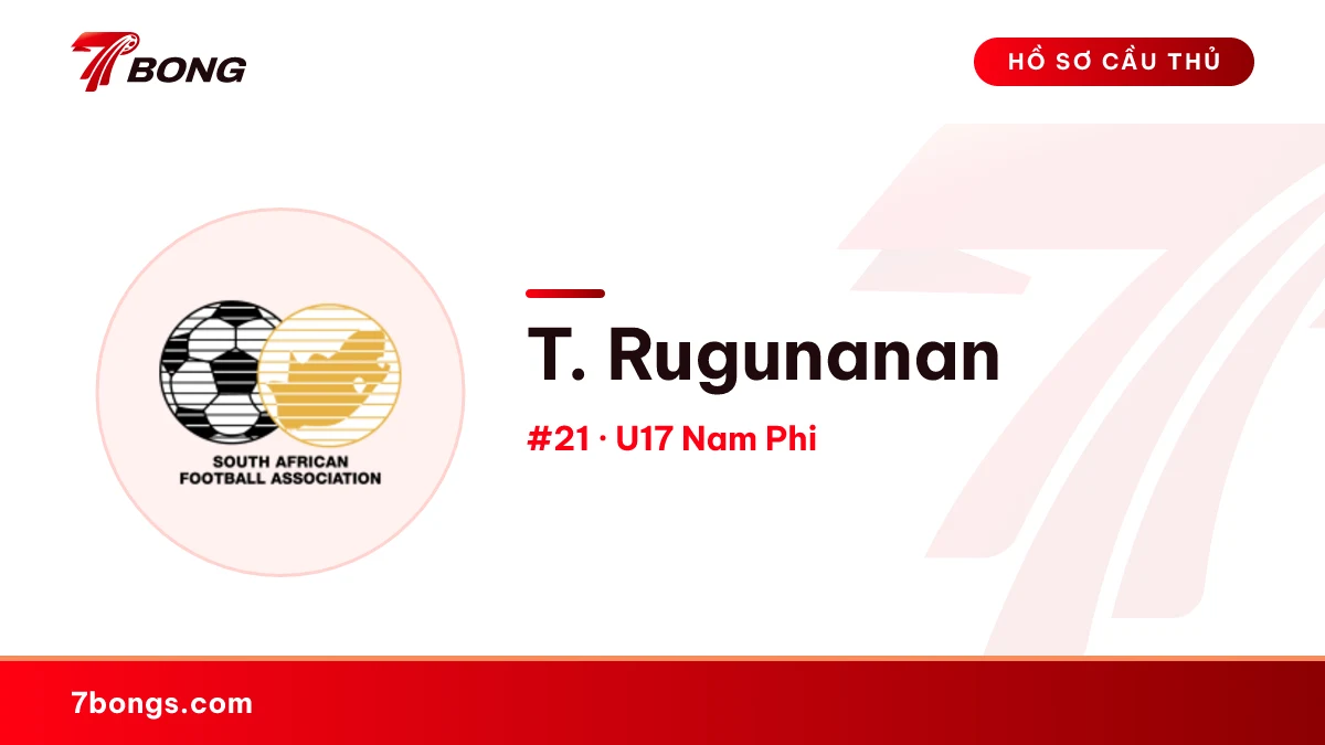 T. Rugunanan — U17 Nam Phi