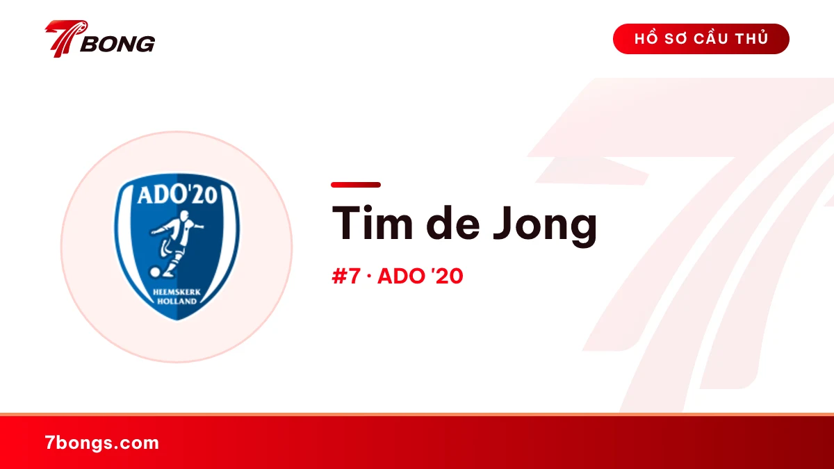 Tim de Jong — ADO '20