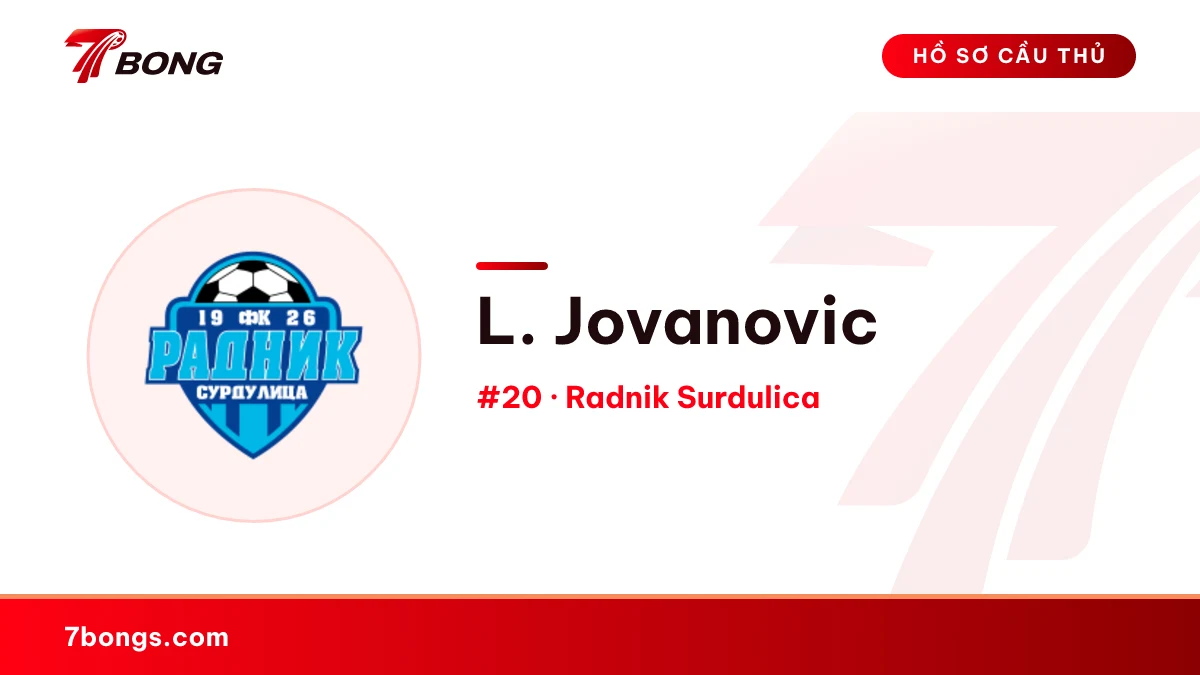L. Jovanovic — Radnik Surdulica