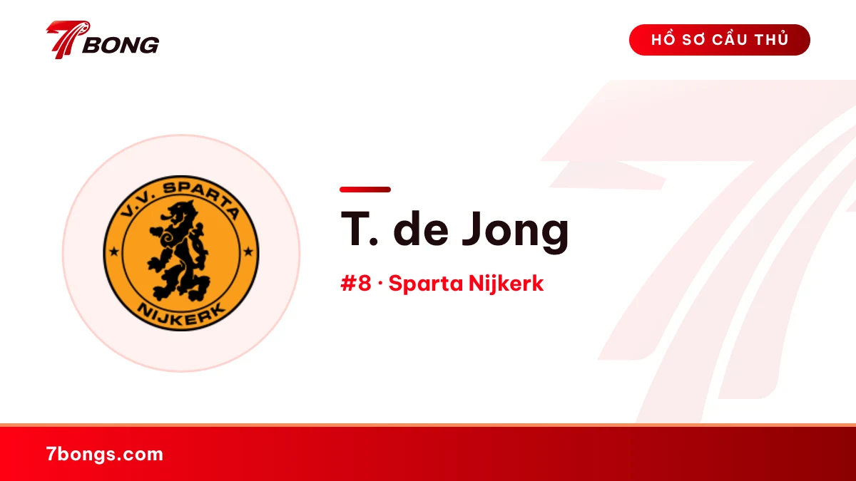 T. de Jong — Sparta Nijkerk