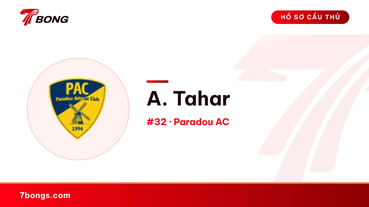 A. Tahar — Paradou AC