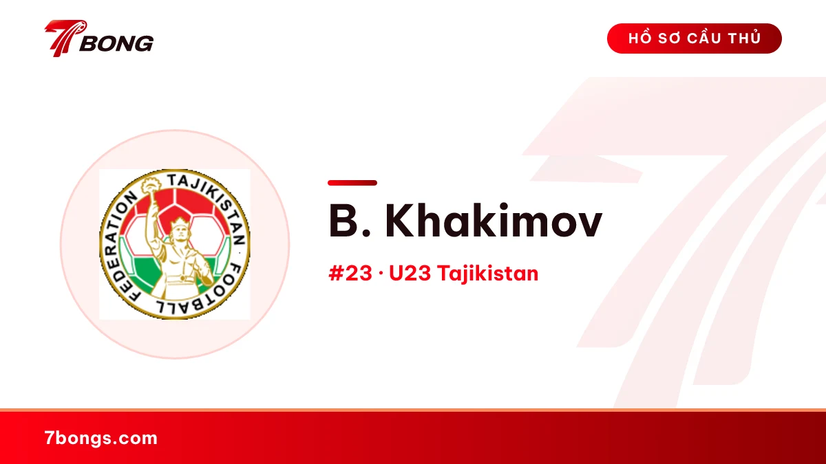 B. Khakimov — U23 Tajikistan