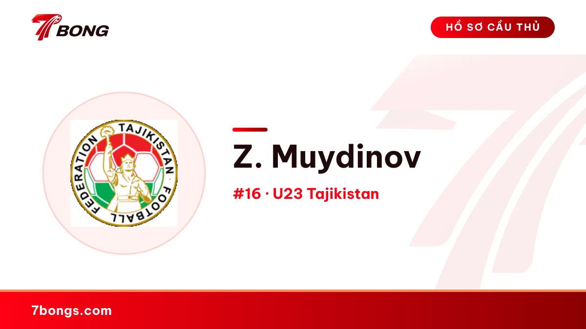 Z. Muydinov — U23 Tajikistan