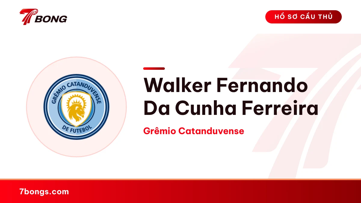 Walker Fernando Da Cunha Ferreira — Grêmio Catanduvense