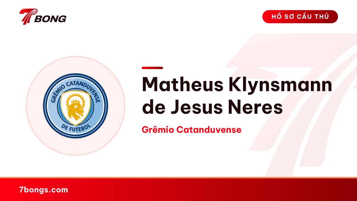 Matheus Klynsmann de Jesus Neres — Grêmio Catanduvense