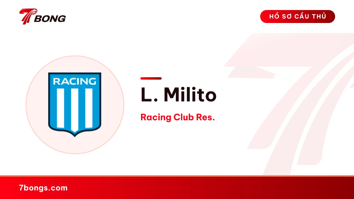 L. Milito — Racing Club Res.