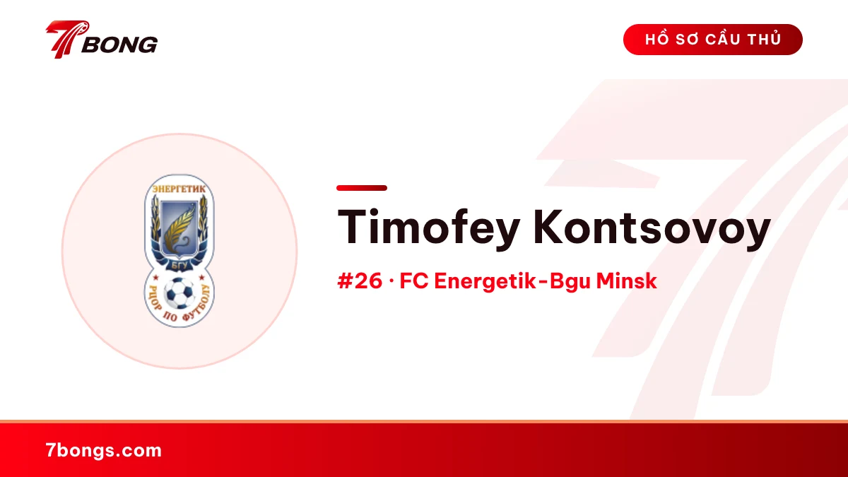 Timofey Kontsovoy — FC Energetik-Bgu Minsk
