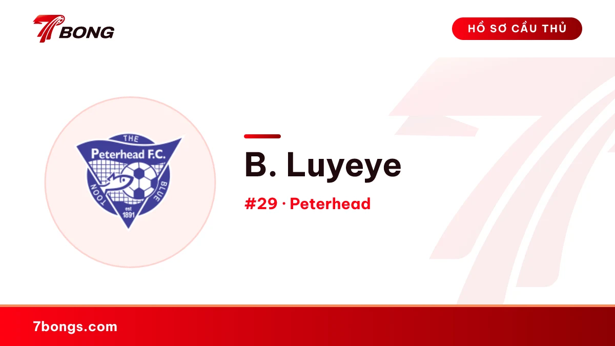 B. Luyeye — Peterhead