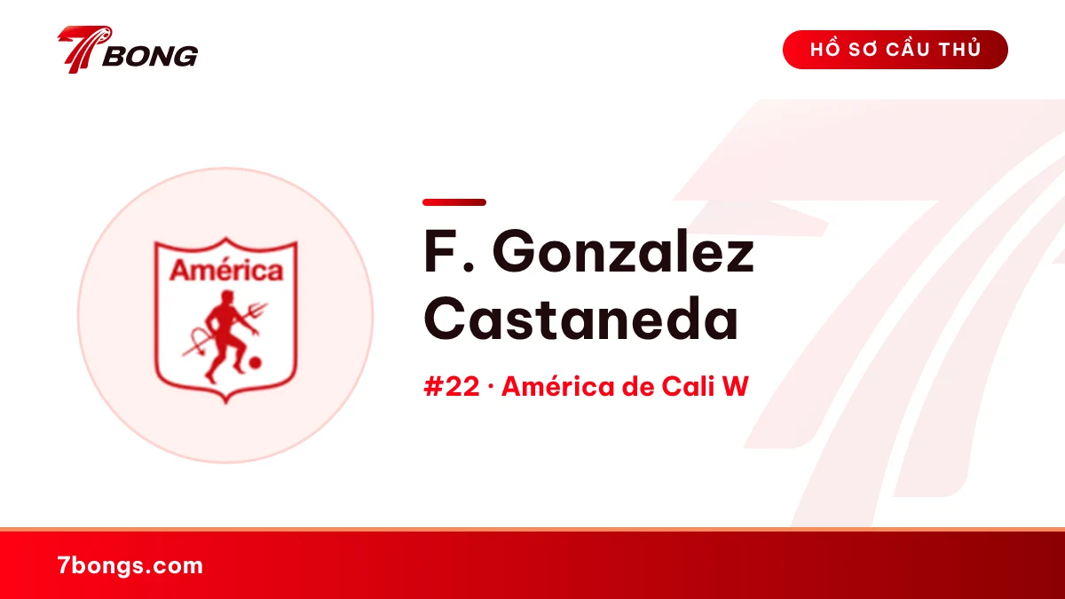 F. Gonzalez Castaneda — América de Cali W