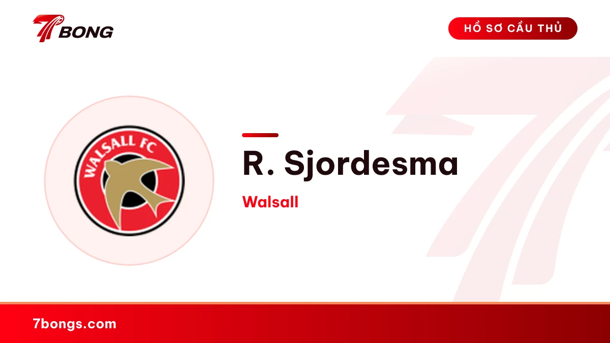 R. Sjordesma — Walsall