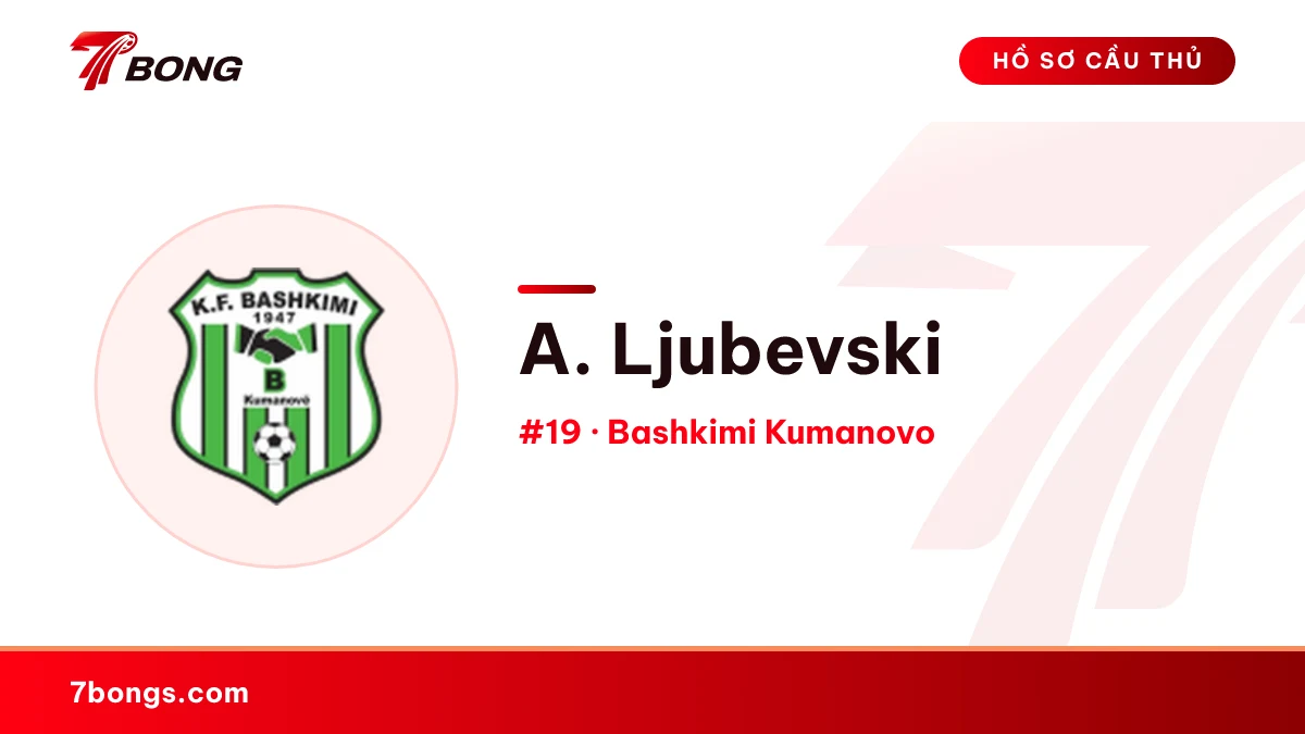 A. Ljubevski — Bashkimi Kumanovo