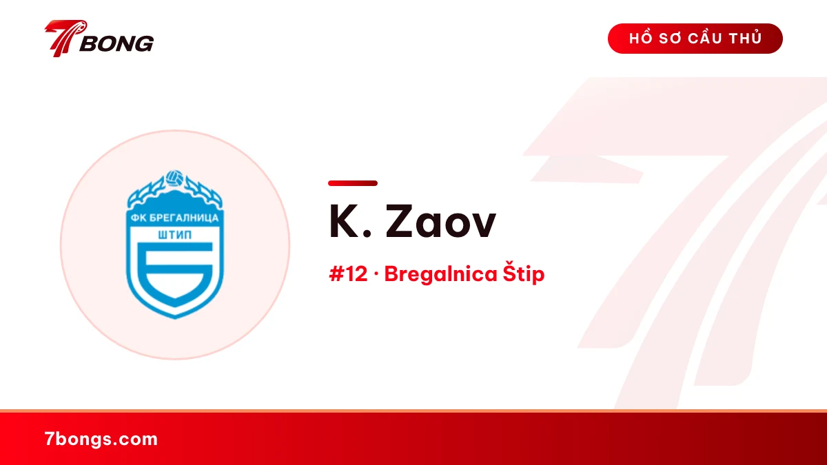 K. Zaov — Bregalnica Štip
