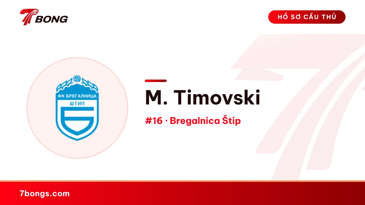M. Timovski — Bregalnica Štip