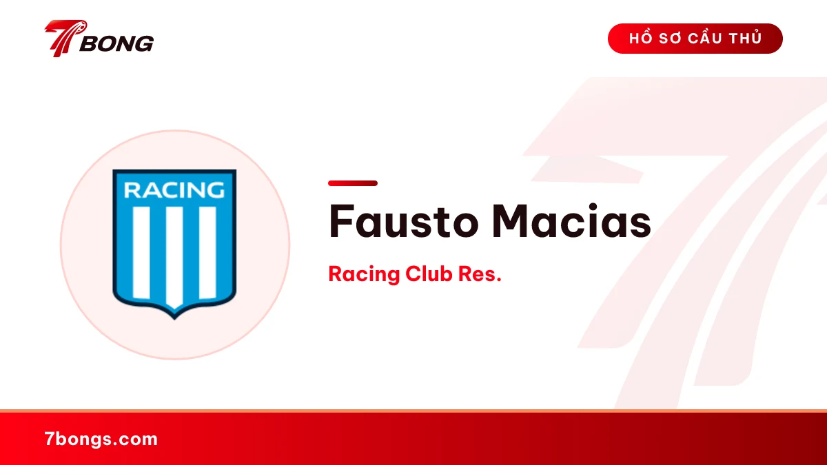 Fausto Macias — Racing Club Res.