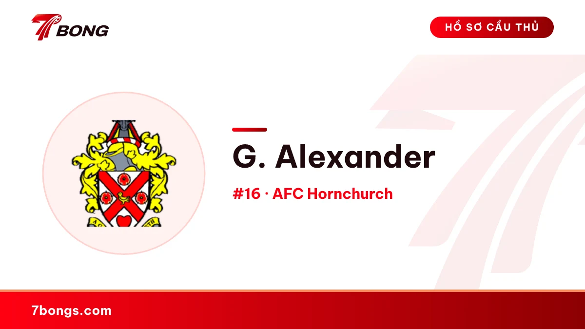 G. Alexander — AFC Hornchurch