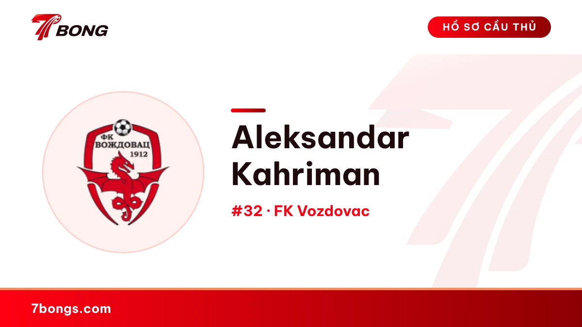 Aleksandar Kahriman — FK Vozdovac