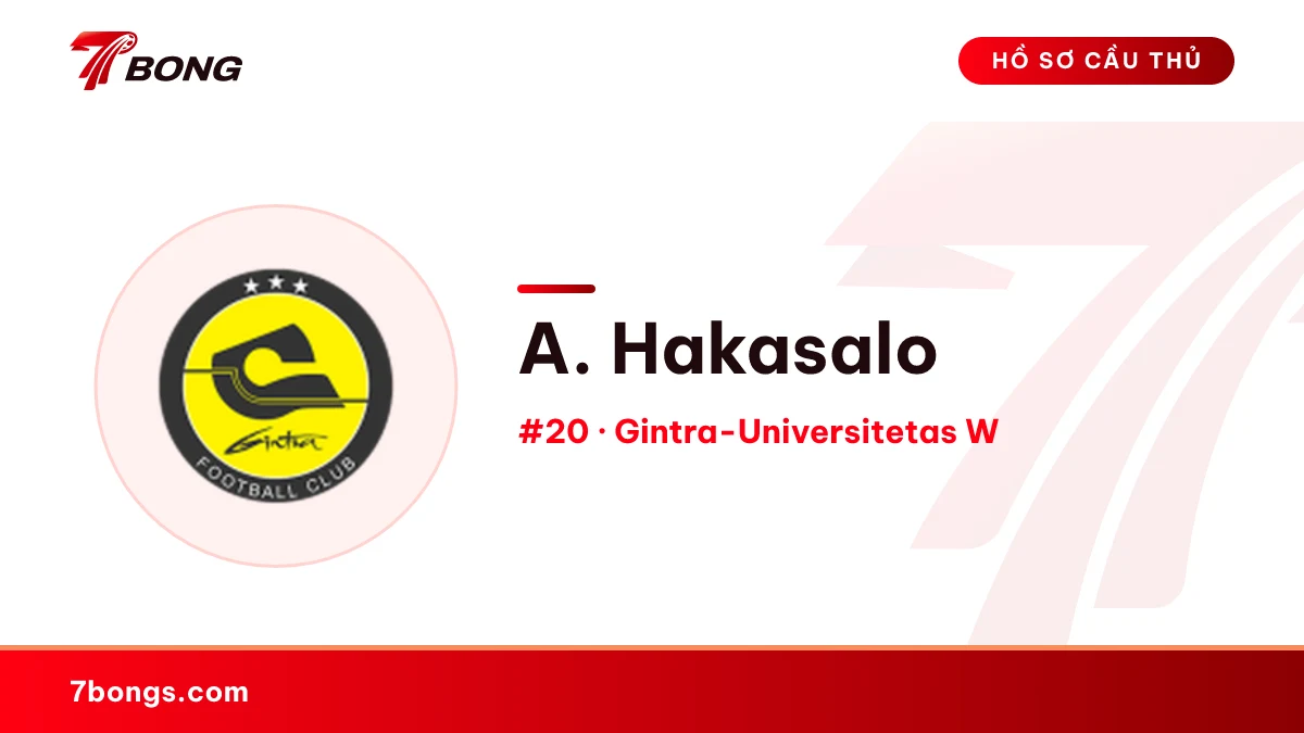 A. Hakasalo — Gintra-Universitetas W