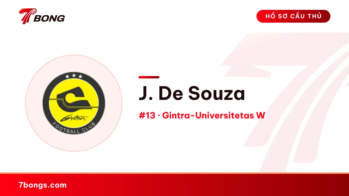 J. De Souza — Gintra-Universitetas W