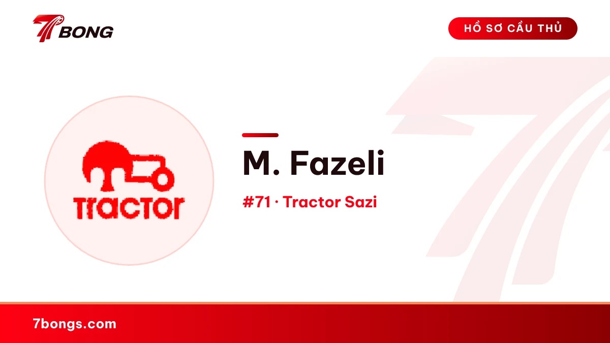 M. Fazeli — Tractor Sazi