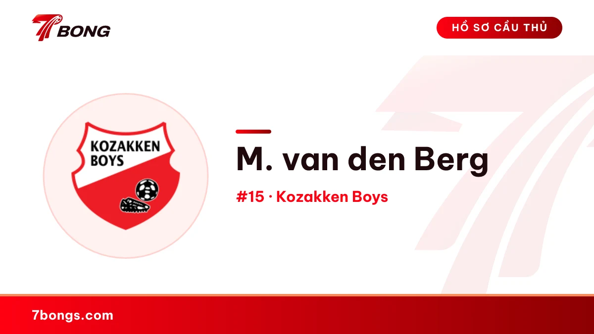M. van den Berg — Kozakken Boys