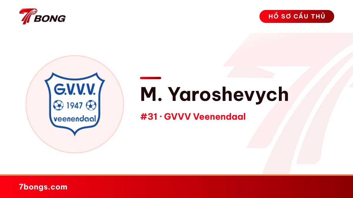 M. Yaroshevych — GVVV Veenendaal