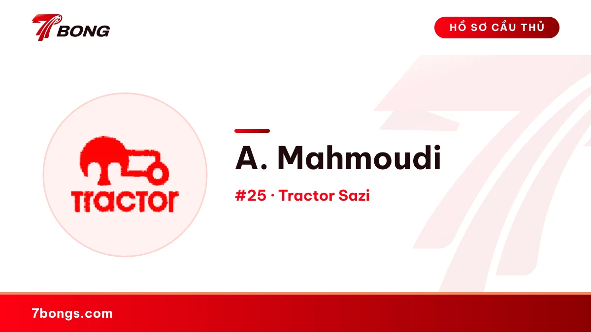 A. Mahmoudi — Tractor Sazi