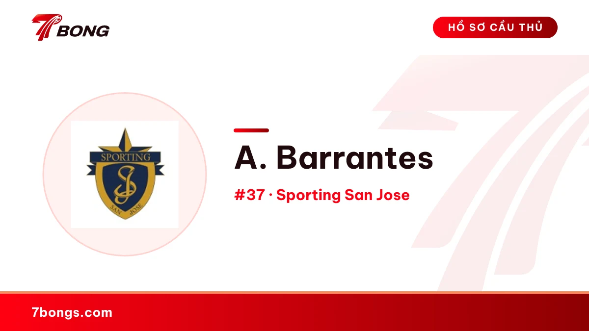 A. Barrantes — Sporting San Jose